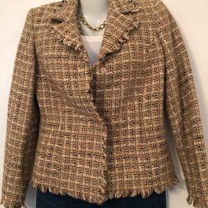Alfani Wool Blend Nubby Tweed Blazer sz4
